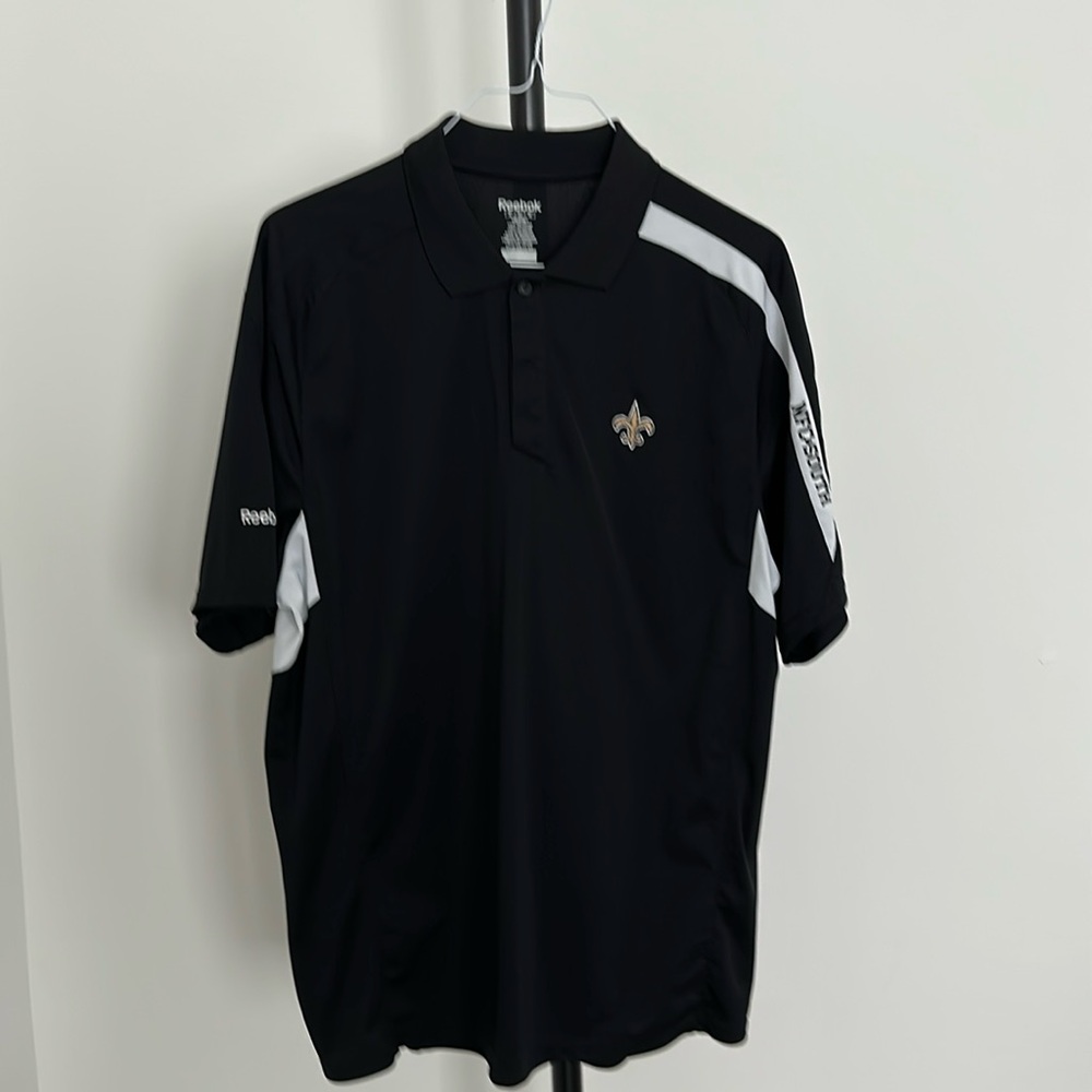New Orleans Saints Black Golf/Polo Shirt
